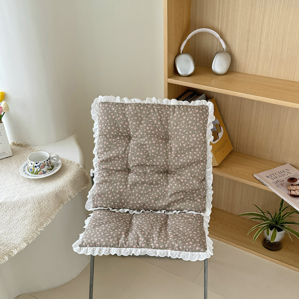 Simple Chair Cushion, Polyester Cover, PP Cotton Filling