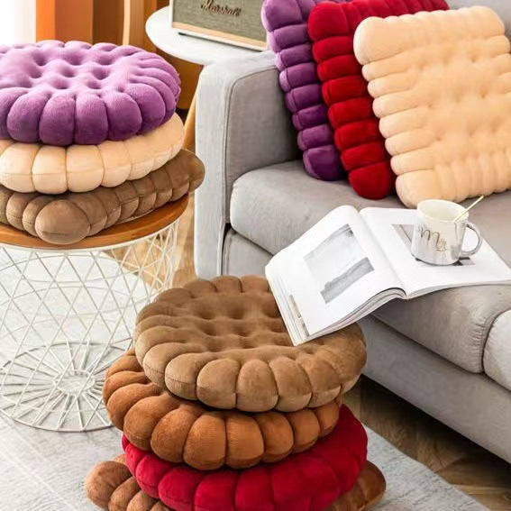 Square Round Chair Cushion, Fabric Cover, PP Cotton Filling